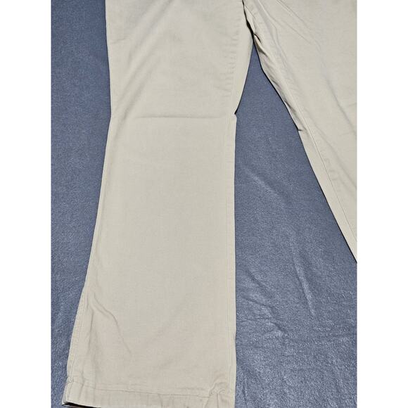 Old Navy Pants Womens 10 Sweetheart Tan Mid Rise Straight Khaki Short Wide Leg - Picture 3 of 8